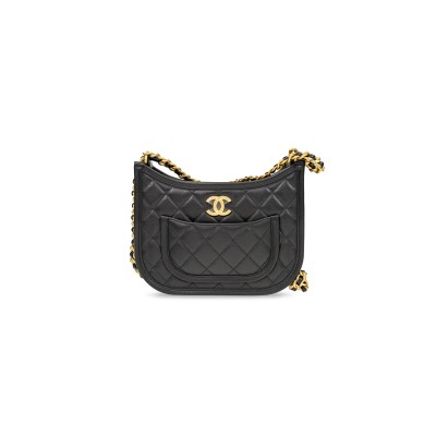 CHANEL MASTER CALFSKIN QUILTED CC HOBO HANDBAG AS4666 (24*20*6cm)